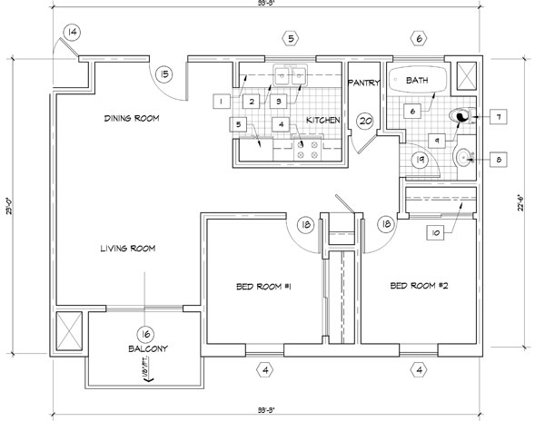 Floor Plan for Bonnie Brae Village