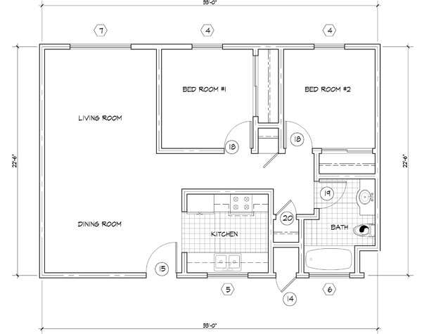 Floor Plan for Bonnie Brae Village