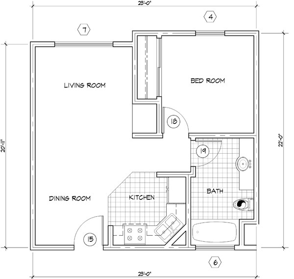 Floor Plan for Bonnie Brae Village